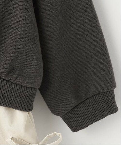 petit main / プティマイン ミニ丈・ひざ丈ワンピース | 【リンク】ロゴドッキングワンピース(キッズ) | 詳細11