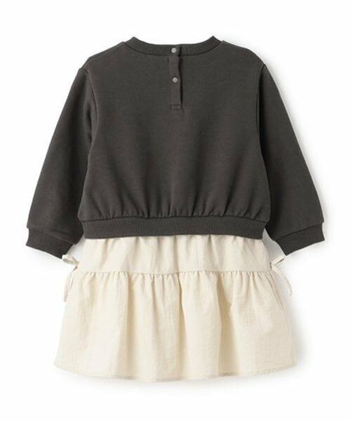 petit main / プティマイン ミニ丈・ひざ丈ワンピース | 【リンク】ロゴドッキングワンピース(キッズ) | 詳細6