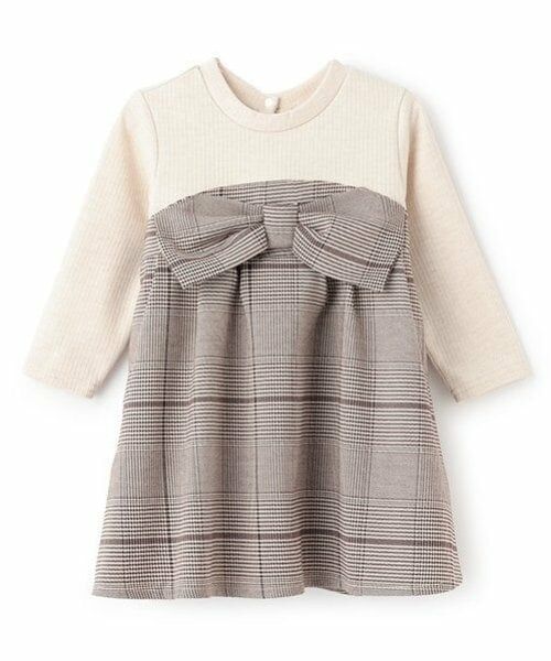 petit main / プティマイン ミニ丈・ひざ丈ワンピース | 【リンク】チェックリボンワンピース(キッズ) | 詳細15