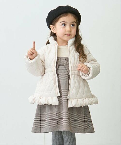 petit main / プティマイン ミニ丈・ひざ丈ワンピース | 【リンク】チェックリボンワンピース(キッズ) | 詳細3