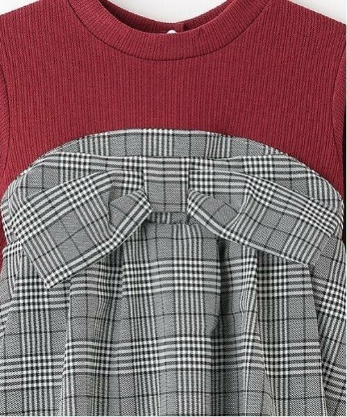 petit main / プティマイン ミニ丈・ひざ丈ワンピース | 【リンク】チェックリボンワンピース(キッズ) | 詳細6