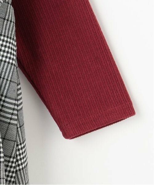 petit main / プティマイン ミニ丈・ひざ丈ワンピース | 【リンク】チェックリボンワンピース(キッズ) | 詳細7