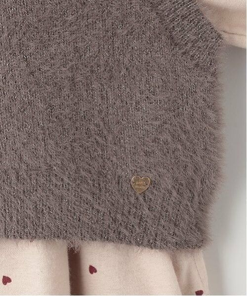 petit main / プティマイン ミニ丈・ひざ丈ワンピース | 【リンク】ベストつき柄ワンピース(キッズ) | 詳細7