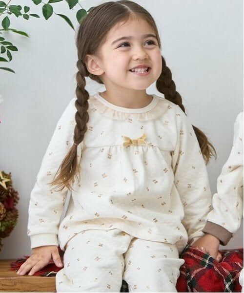 petit main / プティマイン ルームウェア | キラキラチェリーキルトパジャマ | 詳細2