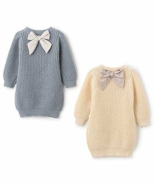 petit main / プティマイン ミニ丈・ひざ丈ワンピース | キラキラニットワンピース | 詳細12