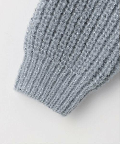 petit main / プティマイン ミニ丈・ひざ丈ワンピース | キラキラニットワンピース | 詳細8