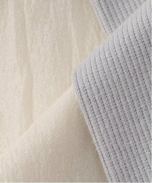 petit main / プティマイン ミニ丈・ひざ丈ワンピース | オーガンジードッキングワンピース | 詳細10