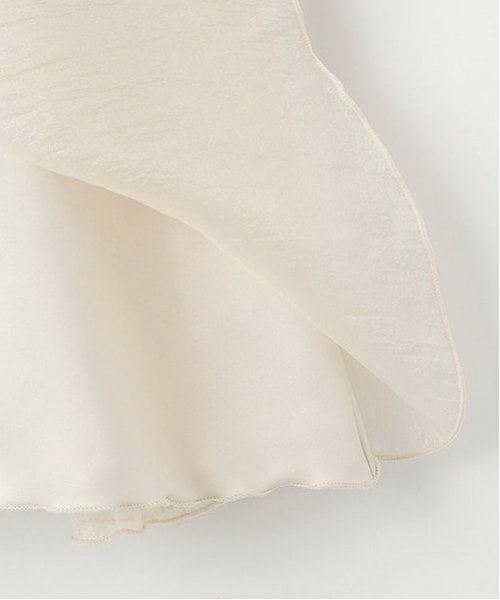 petit main / プティマイン ミニ丈・ひざ丈ワンピース | オーガンジードッキングワンピース | 詳細8