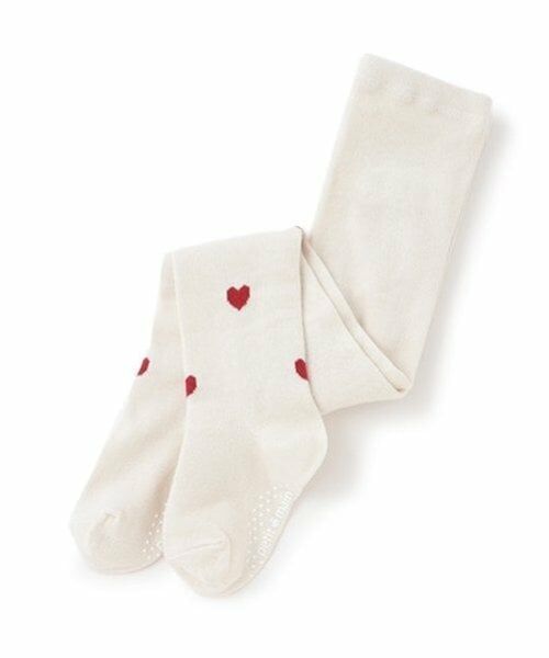 petit main / プティマイン ストッキング・タイツ・その他 | ハートタイツ（アイボリー）