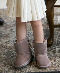 petit main / プティマイン ブーツ（ショート丈） | リボンムートンブーツ