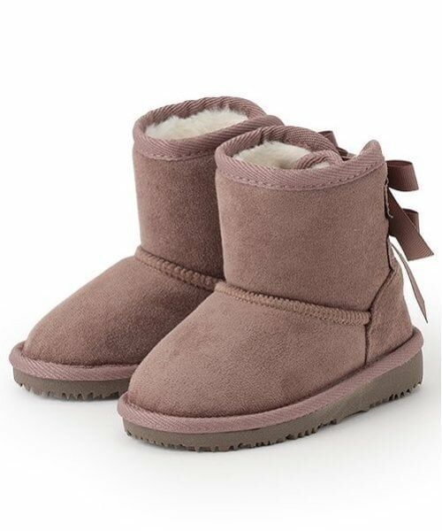 petit main / プティマイン ブーツ（ショート丈） | リボンムートンブーツ | 詳細1