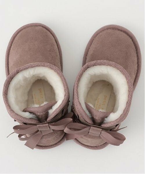 petit main / プティマイン ブーツ（ショート丈） | リボンムートンブーツ | 詳細9