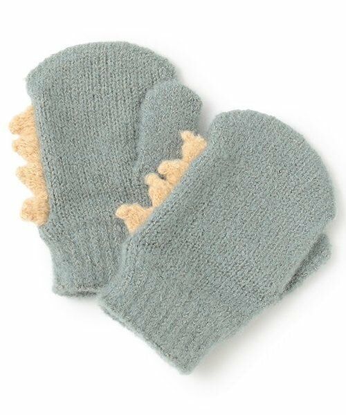 petit main / プティマイン 手袋 | モチーフミトン（ライト グリーン）