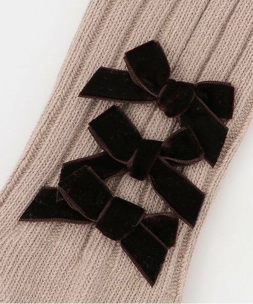 petit main / プティマイン ソックス | リボンハイソックス | 詳細2