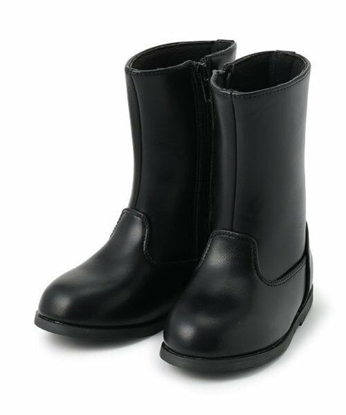 petit main / プティマイン ブーツ（ショート丈） | ロングブーツ（黒）