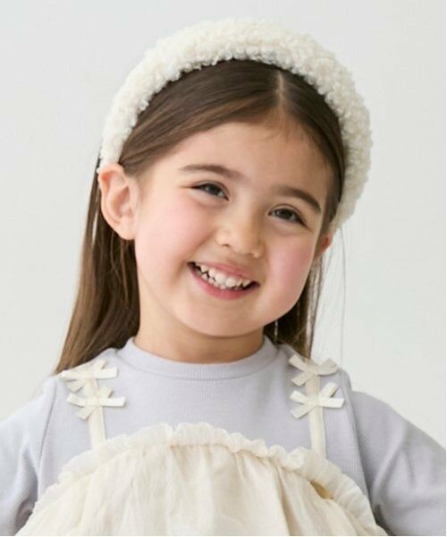 petit main / プティマイン カチューシャ・カチューム・その他 | ファーカチューシャ（アイボリー）