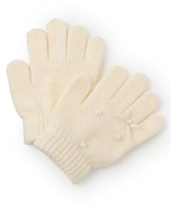 petit main / プティマイン 手袋 | パールリボン手袋