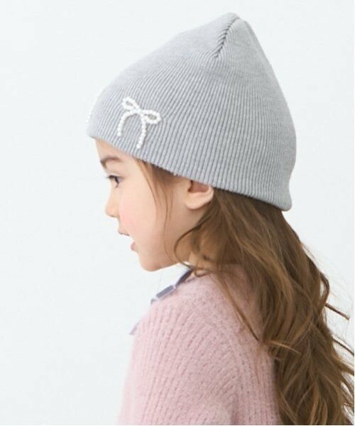 petit main / プティマイン ニットキャップ | パールリボンつきニットキャップ | 詳細8