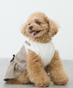 petit main / プティマイン ペットグッズ | 【リンク】【DOG】チェックドッキングワンピ