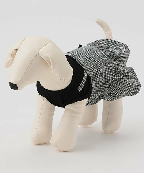 petit main / プティマイン ペットグッズ | 【リンク】【DOG】チェックドッキングワンピ | 詳細18