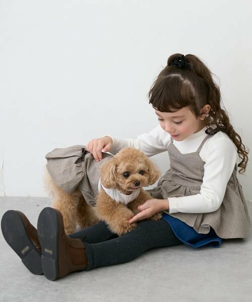 petit main / プティマイン ペットグッズ | 【リンク】【DOG】チェックドッキングワンピ | 詳細9