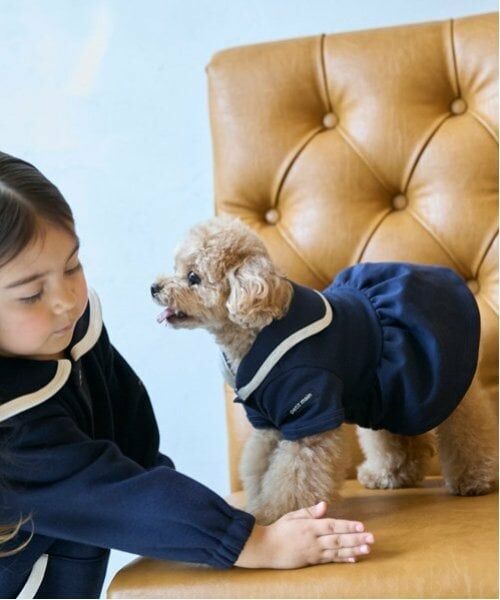 petit main / プティマイン ペットグッズ | 【リンク】【DOG】セーラー衿ワンピ（紺）