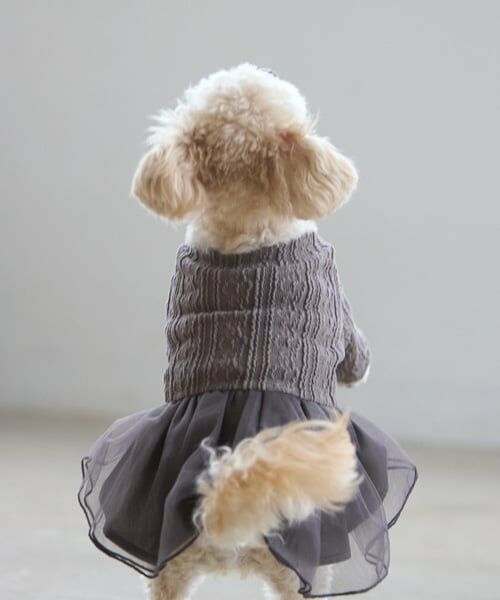 petit main / プティマイン ペットグッズ | 【DOG】チュールスカートドッキングワンピ | 詳細11