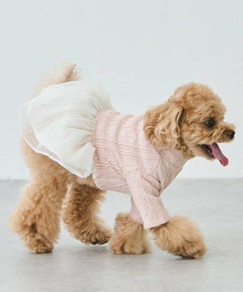 petit main / プティマイン ペットグッズ | 【DOG】チュールスカートドッキングワンピ | 詳細5