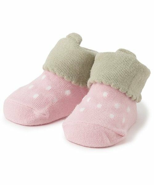petit main / プティマイン ベビー・キッズウエア | いちごカップソックス（ライト ピンク）