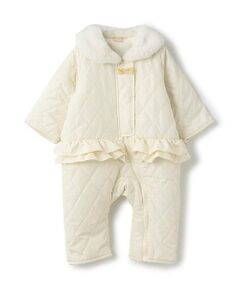petit main / プティマイン ベビー・キッズウエア | 【リンク】キルトフリルジャンプスーツ(ベビー)