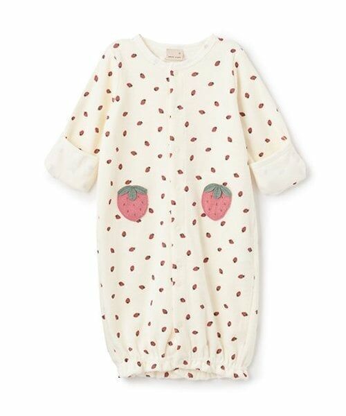 petit main / プティマイン ロンパース | アソートモチーフ2WAYオール（アイボリー）