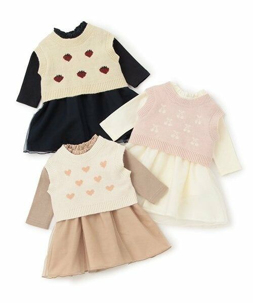 petit main / プティマイン ロンパース | ベストつきOPロンパース | 詳細13