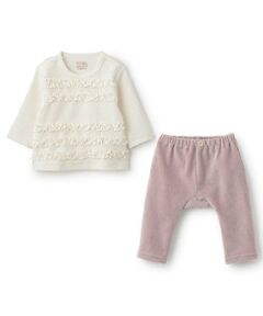 petit main / プティマイン ベビー・キッズウエア | フリルトップスセット