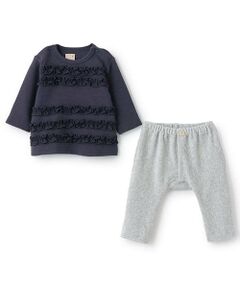 petit main / プティマイン ベビー・キッズウエア | フリルトップスセット