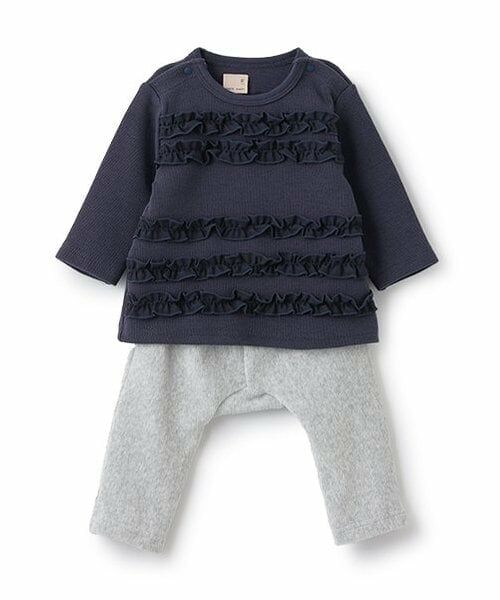 petit main / プティマイン ベビー・キッズウエア | フリルトップスセット | 詳細2