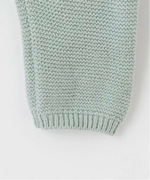 petit main / プティマイン ロンパース | フリル衿つきニットカバーオール | 詳細7