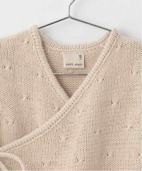 petit main / プティマイン ロンパース | 透かし編みカバーオール | 詳細9