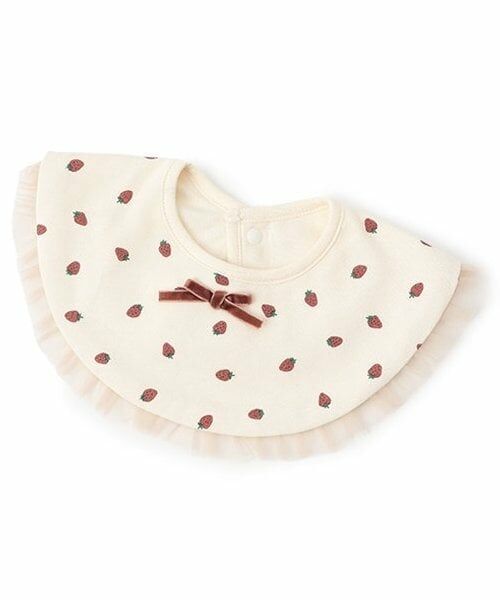 petit main / プティマイン スタイ・ビブ | アソート総柄スタイ（アイボリー）