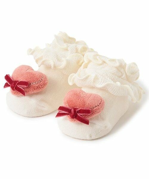 petit main / プティマイン ベビー・キッズウエア | アソートモチーフカップソックス（アイボリー）