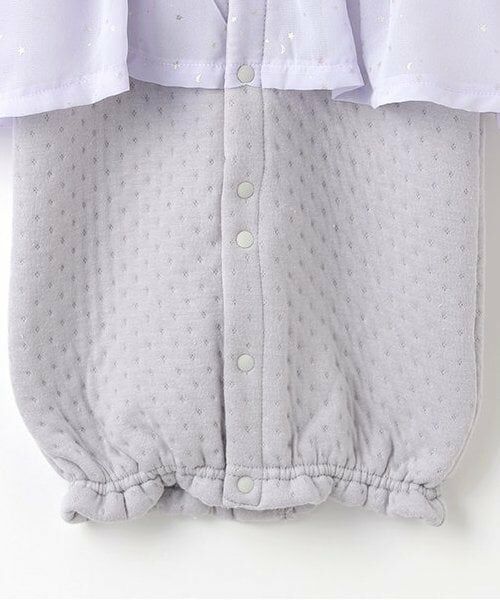 petit main / プティマイン ロンパース | 星柄シフォン切替2WAYオール | 詳細6