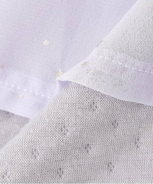 petit main / プティマイン ロンパース | 星柄シフォン切替2WAYオール | 詳細7