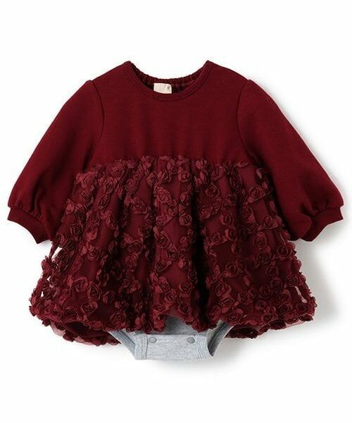 petit main / プティマイン ロンパース | 【リンク】ドッキングロンパース（赤）