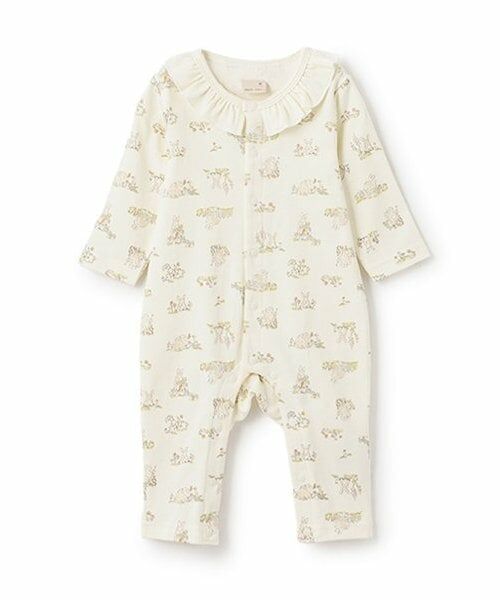 petit main / プティマイン ロンパース | GIRLSアソートカバーオール（アイボリー）