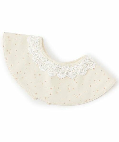 petit main / プティマイン スタイ・ビブ | 【防水】レーススタイ（アイボリー）