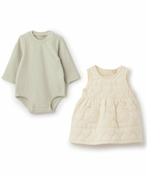 petit main / プティマイン ベビー・キッズウエア | 【リンク】ハートキルトジャンスカセット(ベビー) | 詳細2