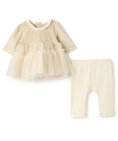 petit main / プティマイン ミニ丈・ひざ丈ワンピース | 【リンク】ベロアチュールOPセット(ベビー)