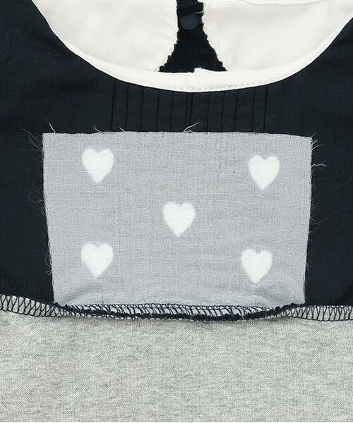 petit main / プティマイン ロンパース | Xmas　なりきり襟ハート刺繍OPロンパース | 詳細4