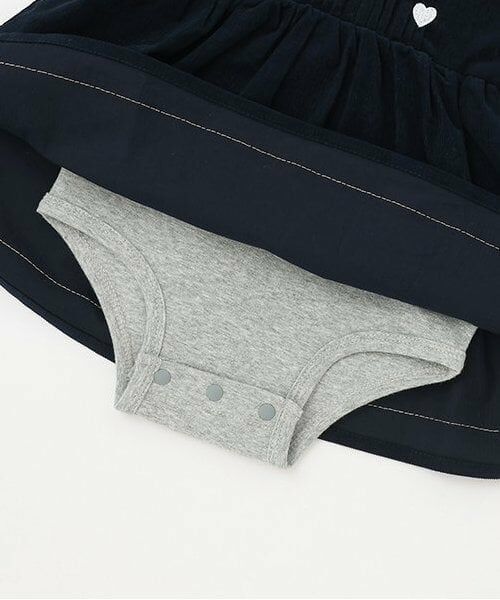 petit main / プティマイン ロンパース | Xmas　なりきり襟ハート刺繍OPロンパース | 詳細7