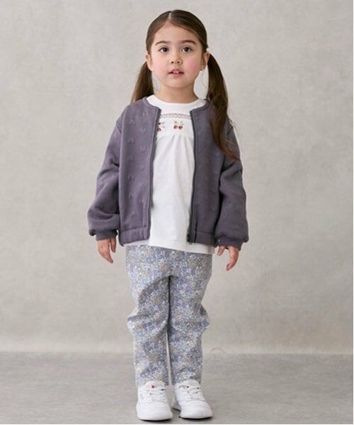 petit main / プティマイン その他パンツ | 【スマイルシリーズ】テーパードパンツ(ラベンダー)