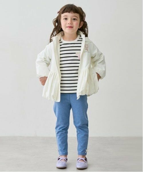 petit main / プティマイン その他パンツ | 【プティプラ】GIRLS10分丈レギンス（ブルー）